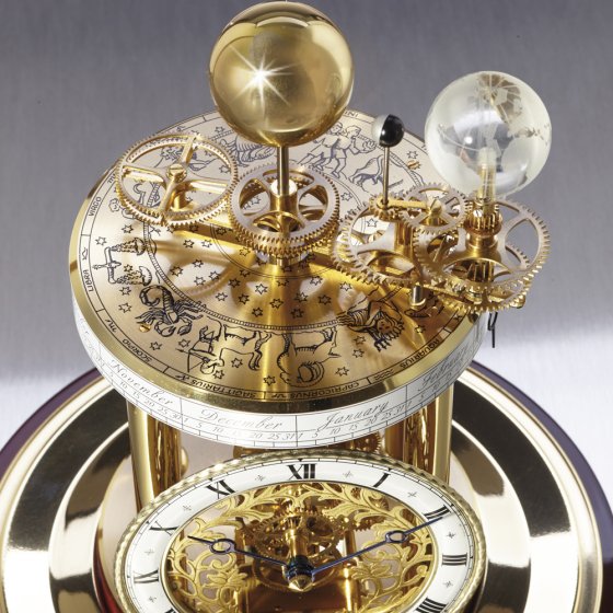 Astrolabium messing/mahonie