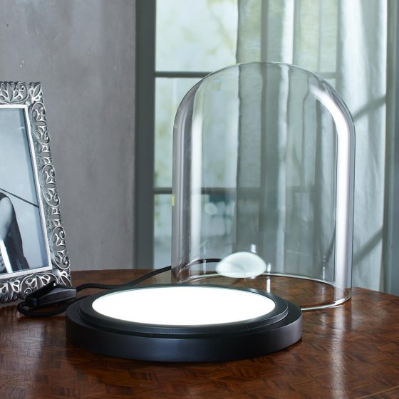 Verlichte glazen stolp "Highlight"