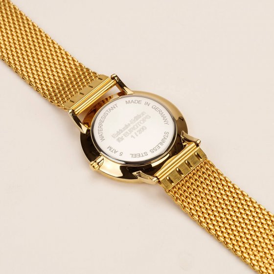 Verguld herenhorloge 'Green Baron II'