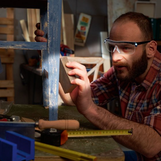 Beschermings-/werkbril met verlichting 