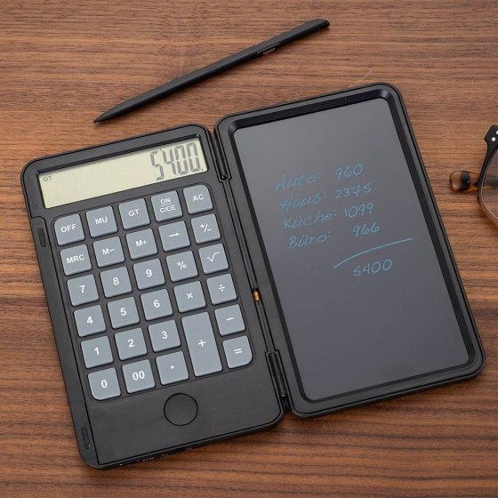 Elektronisch tekentablet met rekenmachine 