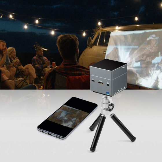 Miniprojector met statief 