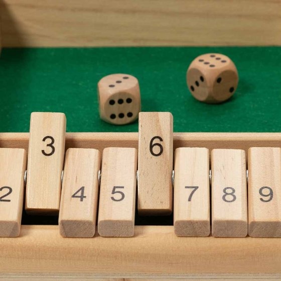 Houten klapspel voor vier spelers 