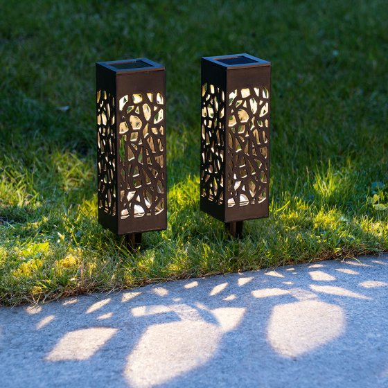 SOLARLAMPEN ’LUMIÉRE’, SET VAN 2 STUKS