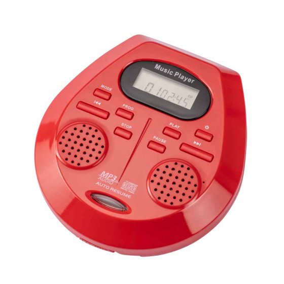 Draagbare cd-speler met stereoluidsprekers 