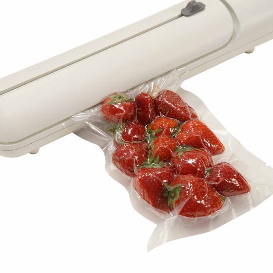 Vacumeermachine met foliesnijder 