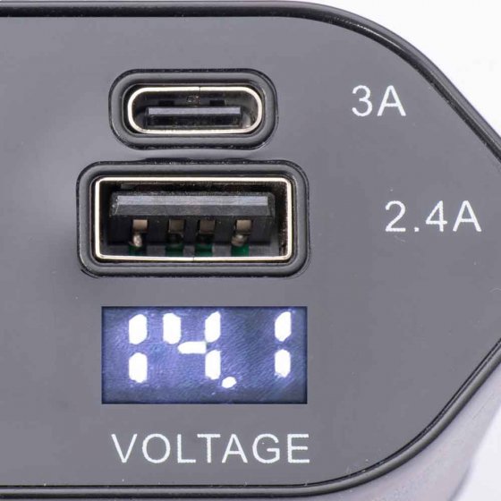 4-in-1 autolader met 4 kabels 