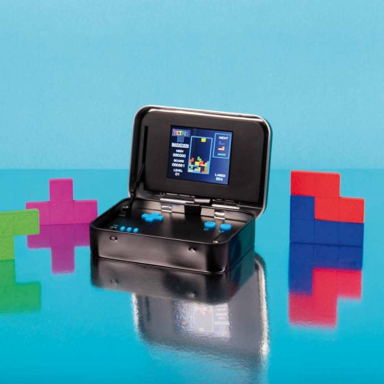 Tetris spelconsole in een blik Tetris spelconsole in een blik