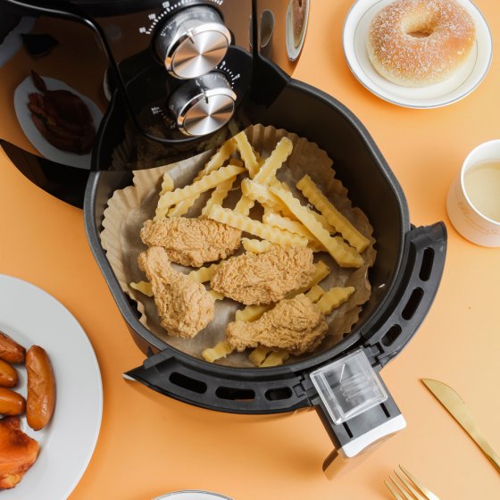 Bakpapierbakjes voor heteluchtfriteuses