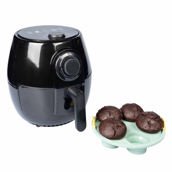 Siliconen muffinvorm voor heteluchtfriteuses 