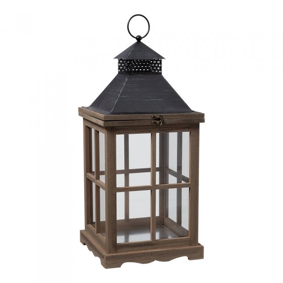 Set van 2 houten lantaarns  