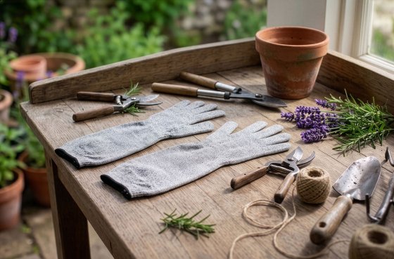 Tuinhandschoenen met lange mouwen (1 paar) 