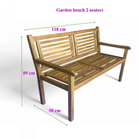 Bank in de rozentuin 