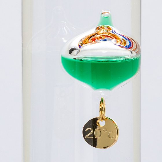 Galileo-glazen thermometer van 28 cm 