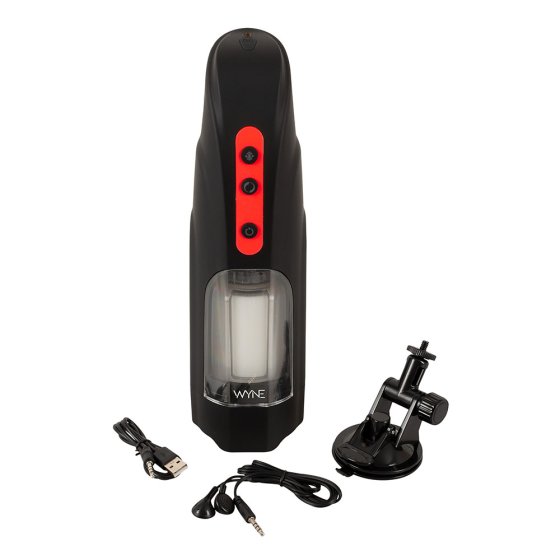 Masturbator met koptelefoon 