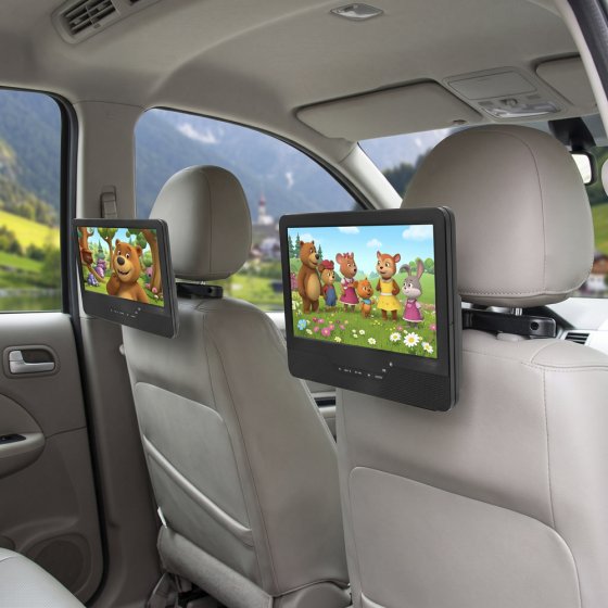 DVD-spelerduo voor in de auto 