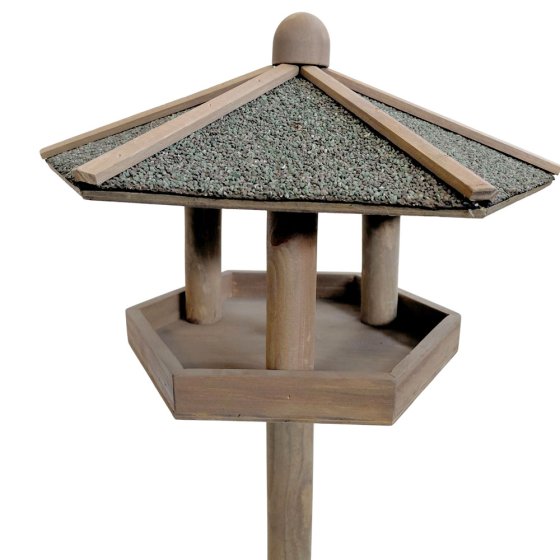 Vogelvoederhuisje op voet 