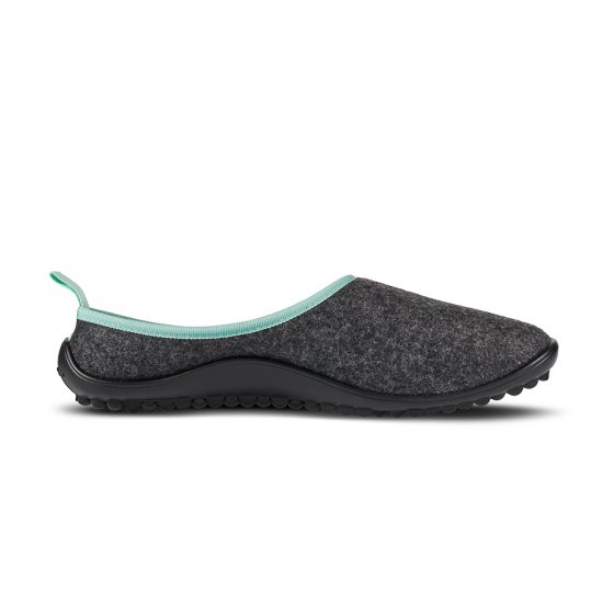 Acasa blotevoetenpantoffels grijs/mint 