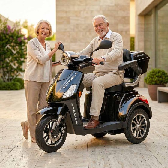 E-Mobil YOGI-IQ, 3 wielen, loodaccu Zwart