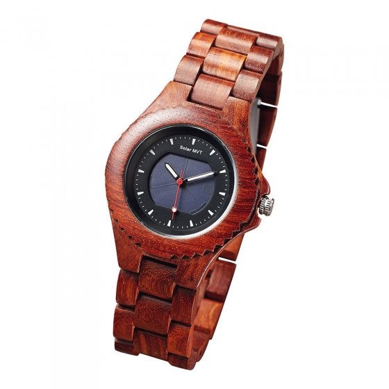 Houten solar horloge 