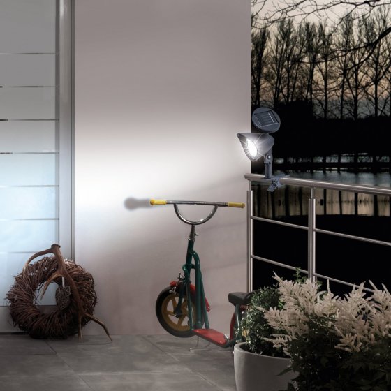 Solar-led-klem-lamp Set van 2 stuks 