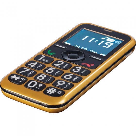 Mobiele telefoon met grote toetsen 'Deluxe Gold' 