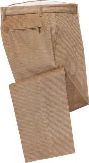 Stretchcord broek beige 