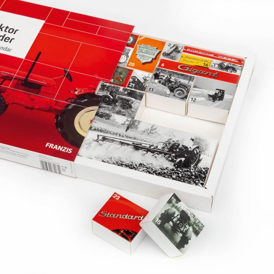 Oldtimer-tractor adventskalender 