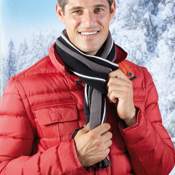UW CADEAU: MEERKLEURIGE, GEBREIDE SJAAL