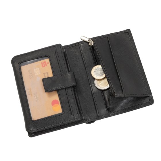 Leren portemonnee met RFID + BOX 