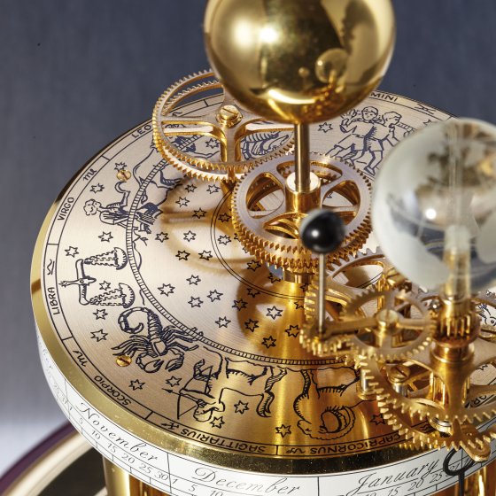 Astrolabium messing/mahonie 