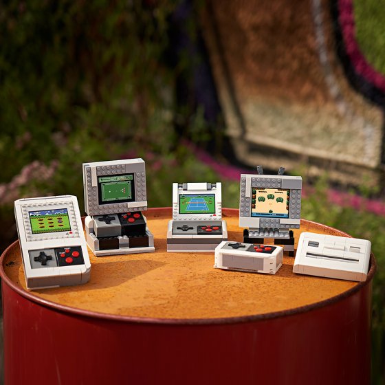 Retro-spelletjesconsole met modules