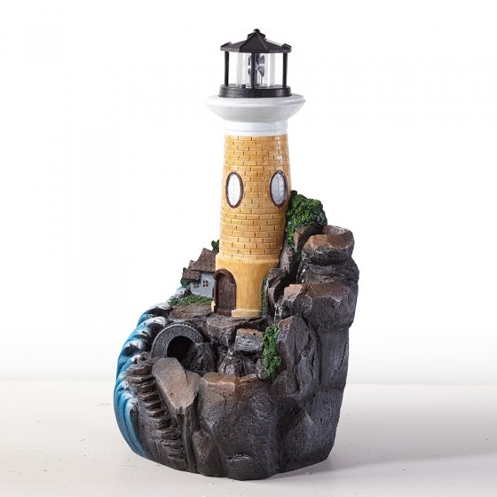 Waterelement  "Vuurtorenidylle"  voor in de tuin 