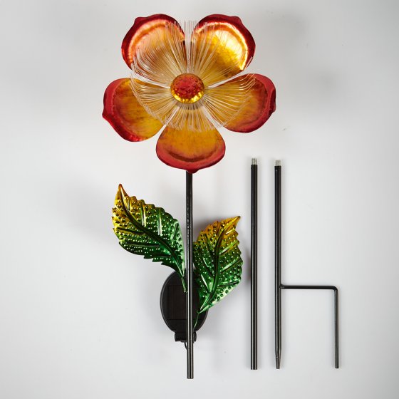 Metalen bloem met lichtgevend effect 