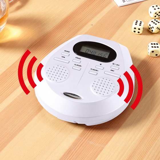 Draagbare cd-speler met stereoluidsprekers 