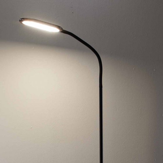 Staande lamp met zwanenhals 