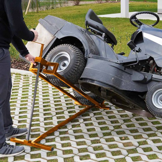 Heftoestel voor grasmaaier