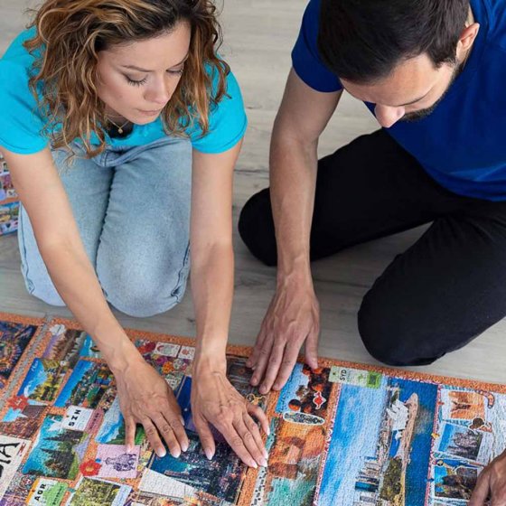 Premiumpuzzel 'Steden boven de wolken' 