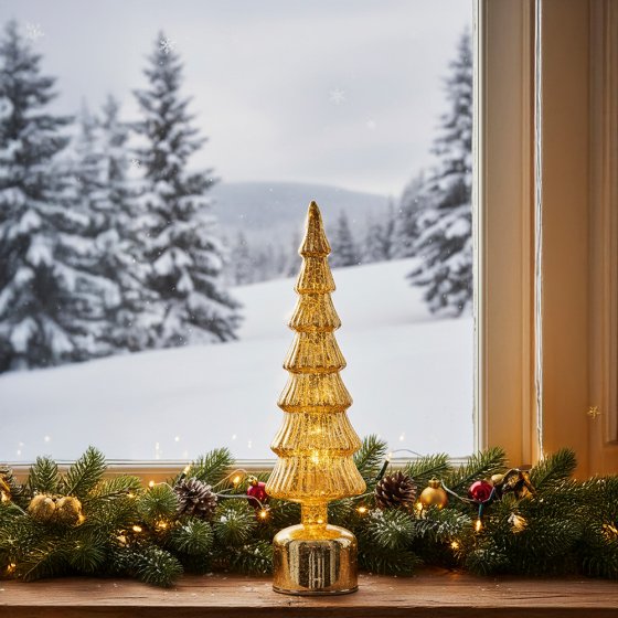 LED-glazen kerstboom