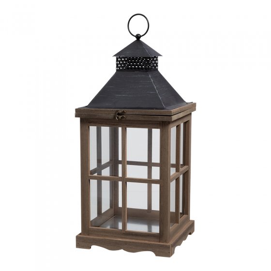 Set van 2 houten lantaarns  