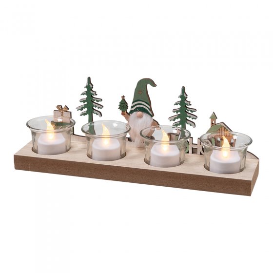 Houten kandelaars 