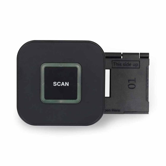 Scanner met één knop voor dia's en negatieven 