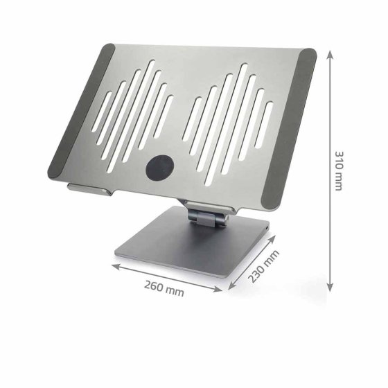 Laptopstandaard met dockingstation 
