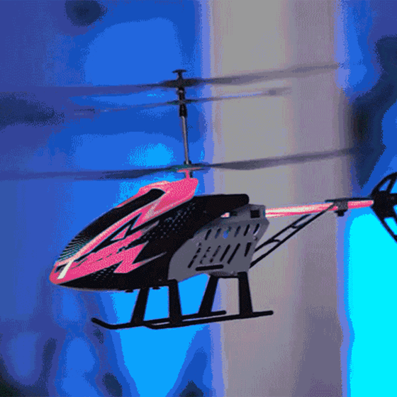 Radiobestuurde helikopter met verlichting 