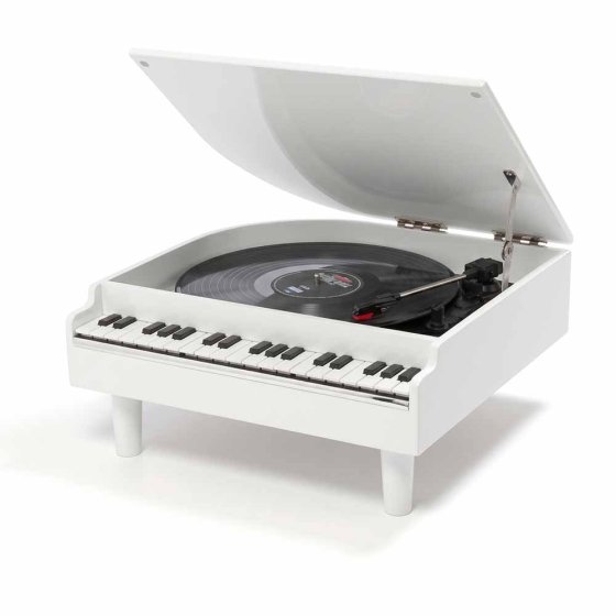 Platenspeler in piano-look 