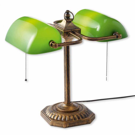 Dubbele bankierslamp 