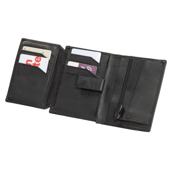Leren portemonnee met RFID + BOX 