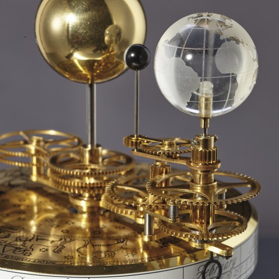 Astrolabium messing/mahonie