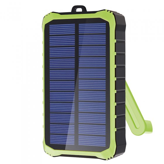 Solar-oplader met zwengel 