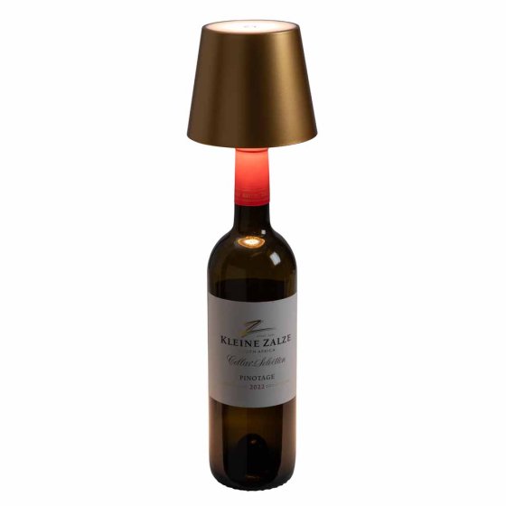 De creatieve flessenlamp 
